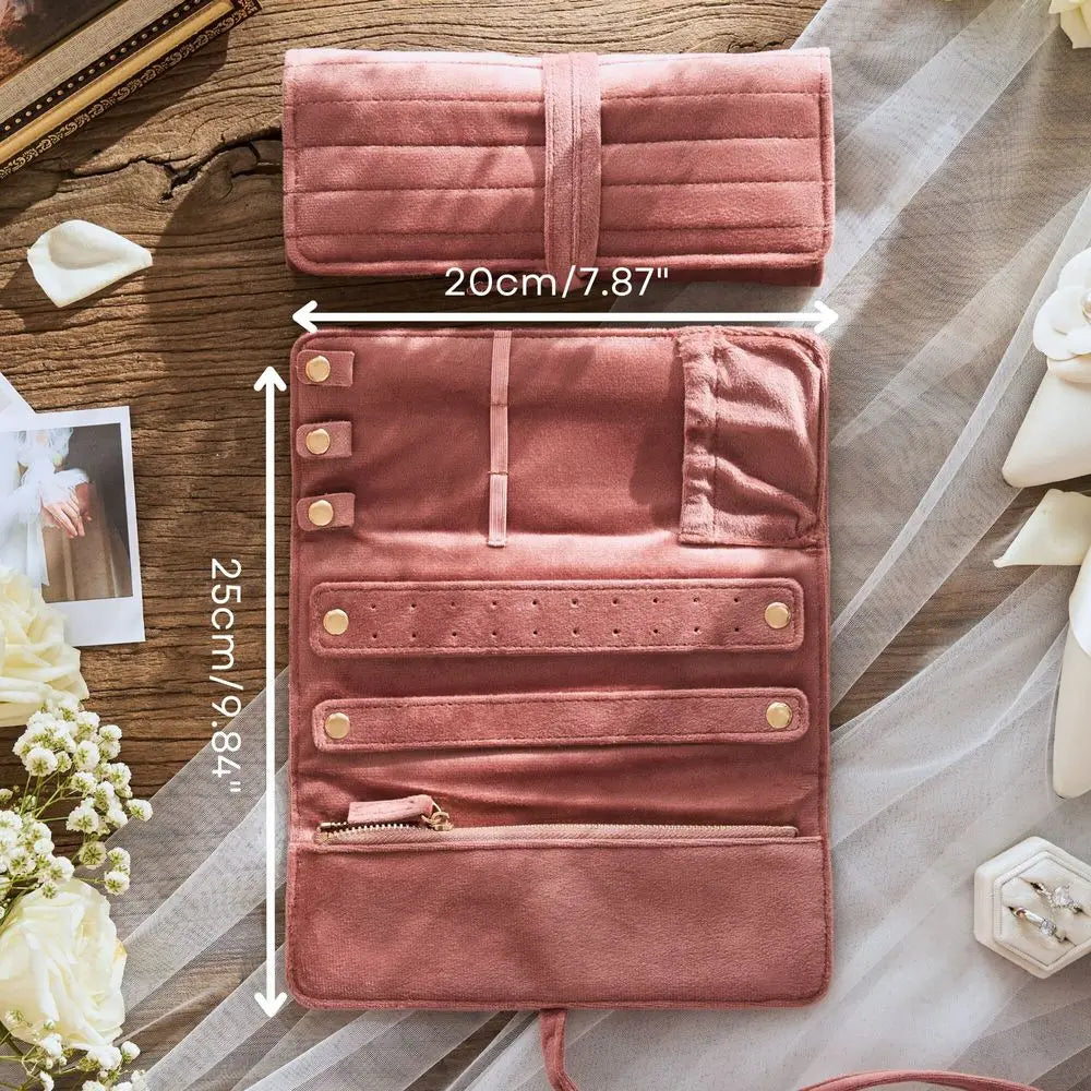 Pochette à Bijoux voyage Rose