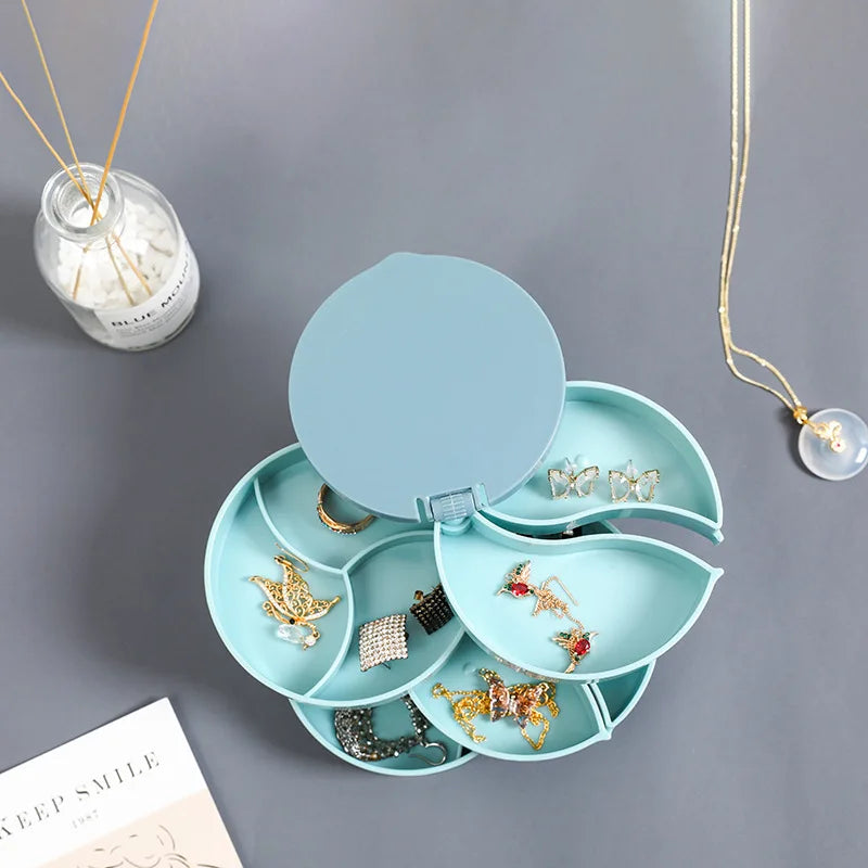 Boite à Bijoux Ronde avec Compartiments