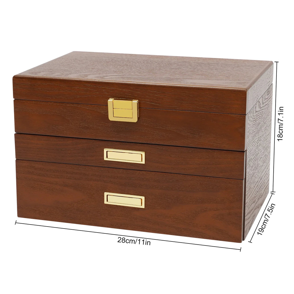 Boîte à Bijoux en Bois Moderne