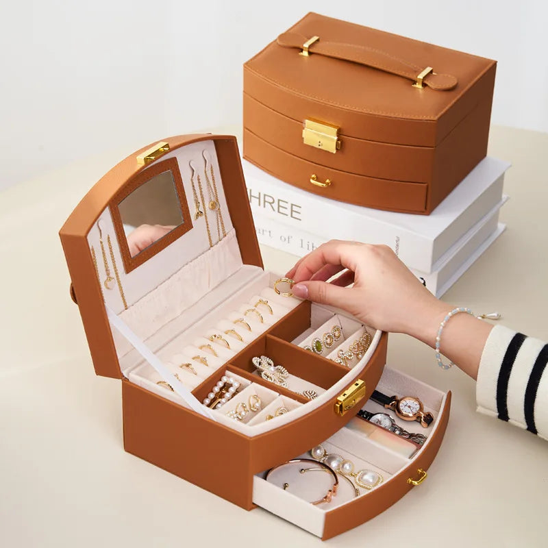 Coffret à Bijoux en cuir
