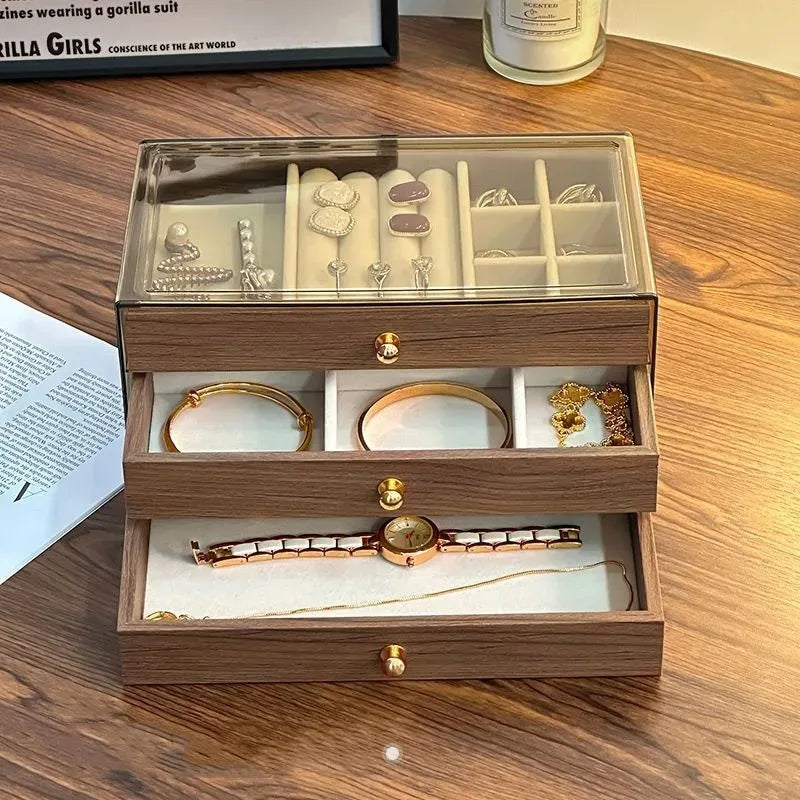 Boite a Bijoux 3 Tiroir en Bois