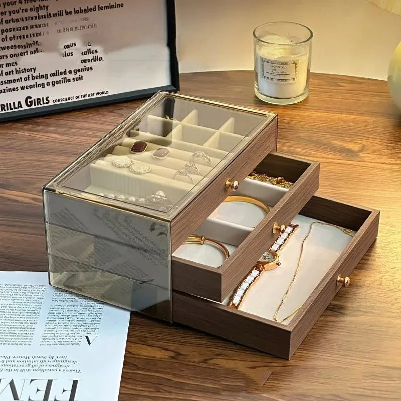 Boite a Bijoux 3 Tiroir en Bois